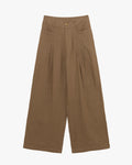 GL FOR HER PANTALONE WIDE LEG IN LINO