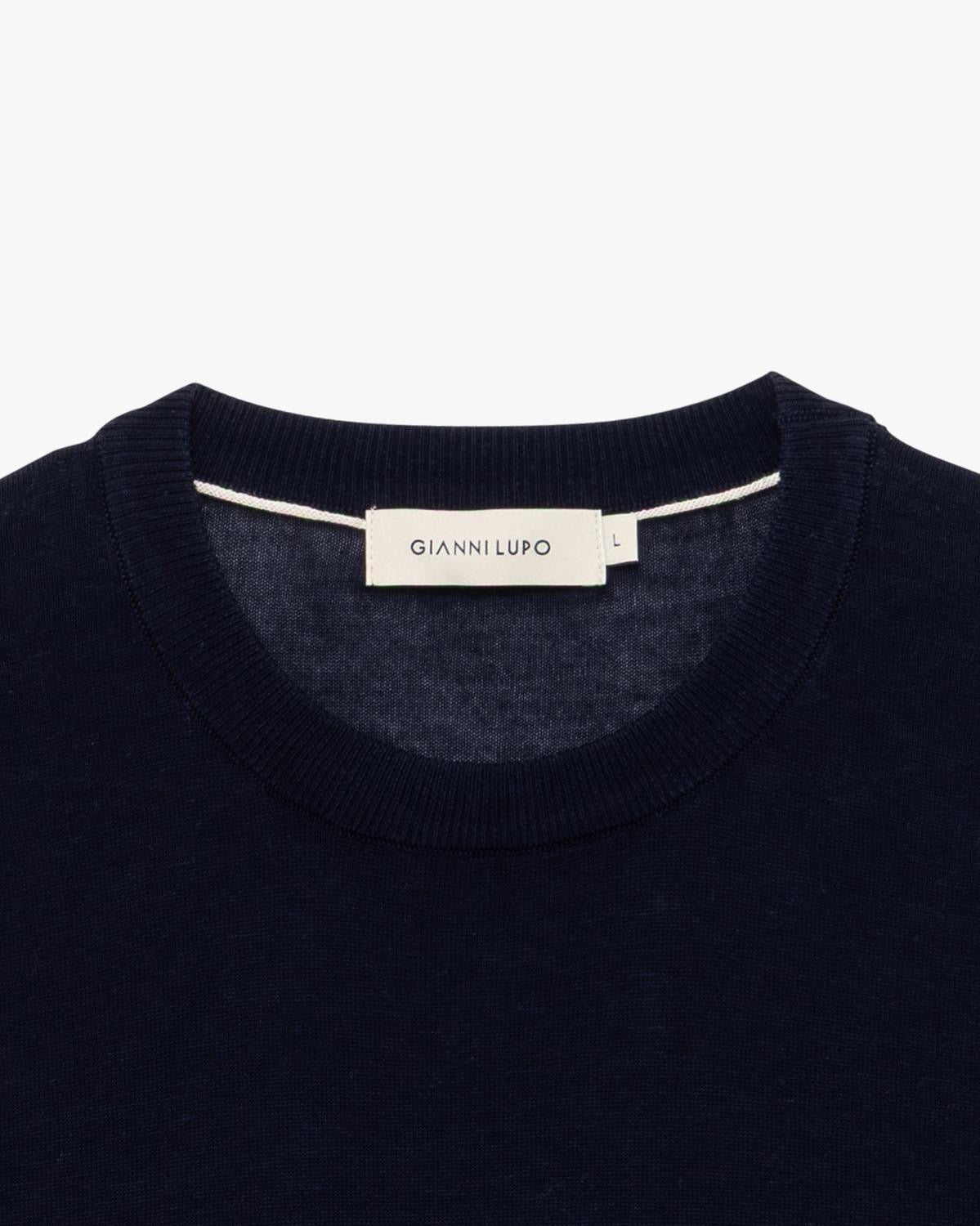 GIANNI LUPO T-SHIRT IN FILO DI VISCOSA GIROCOLLO OVERFIT