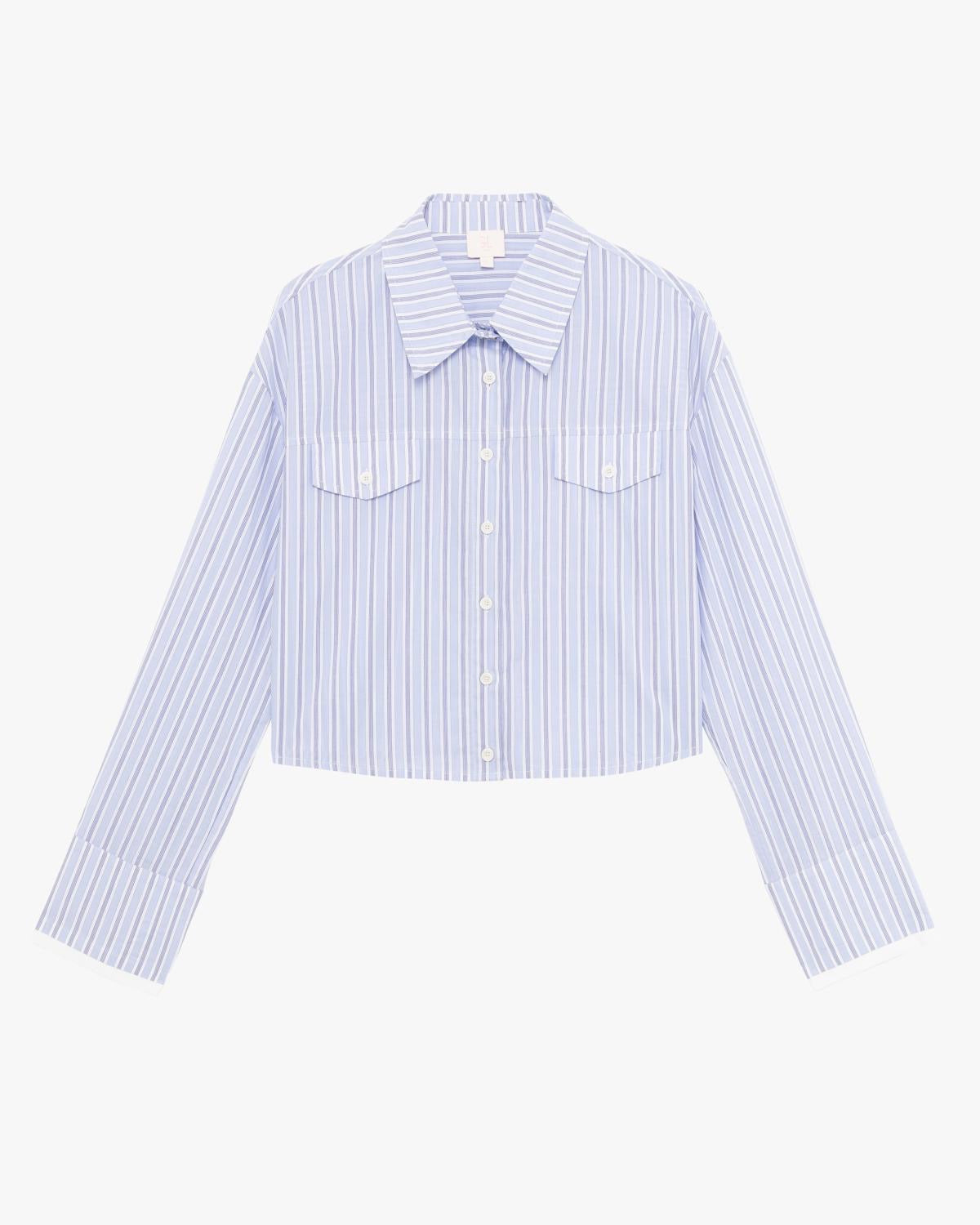 GL FOR HER CAMICIA RIGATA CROP