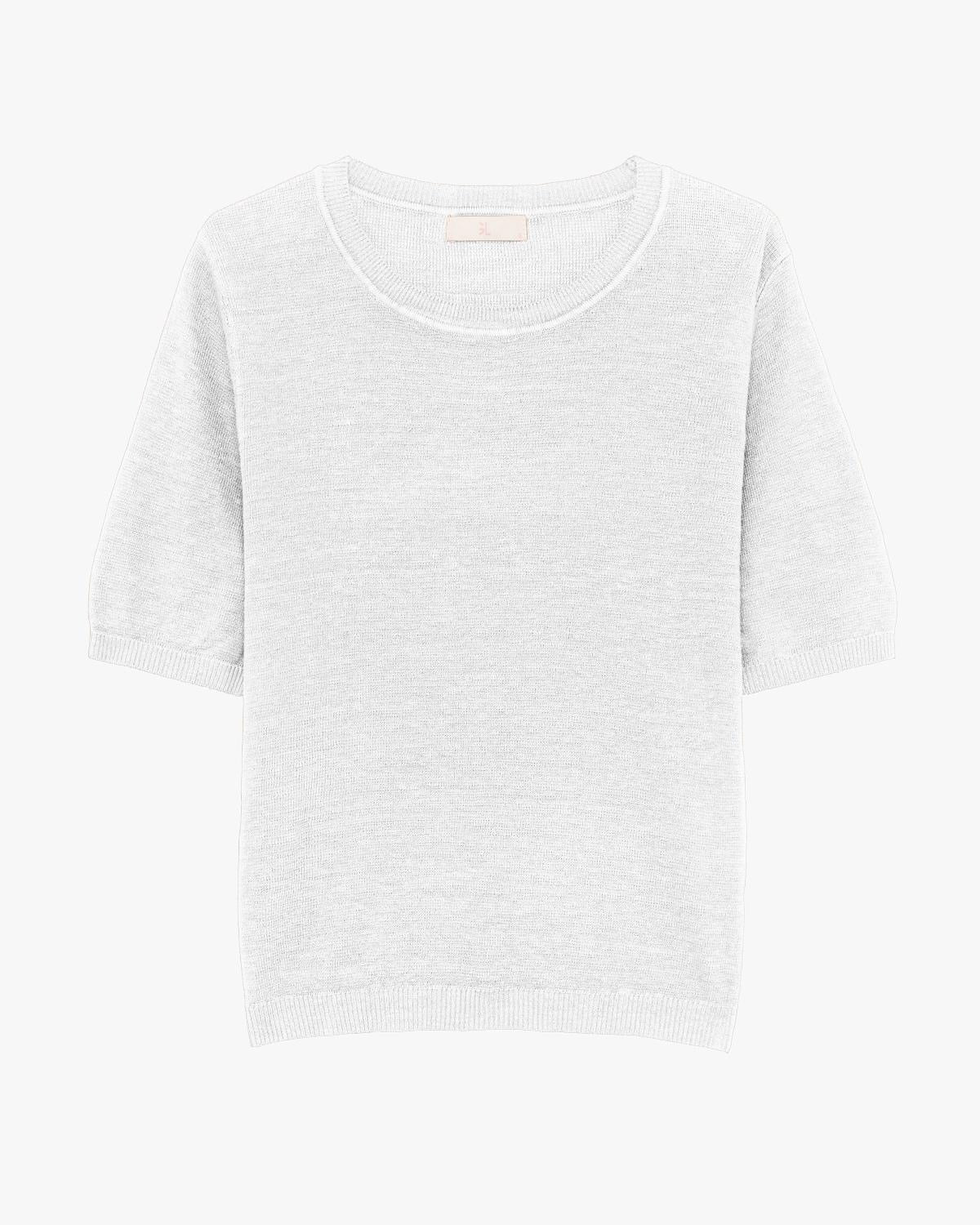 GL FOR HER T-SHIRT IN FILO MISTO LINO