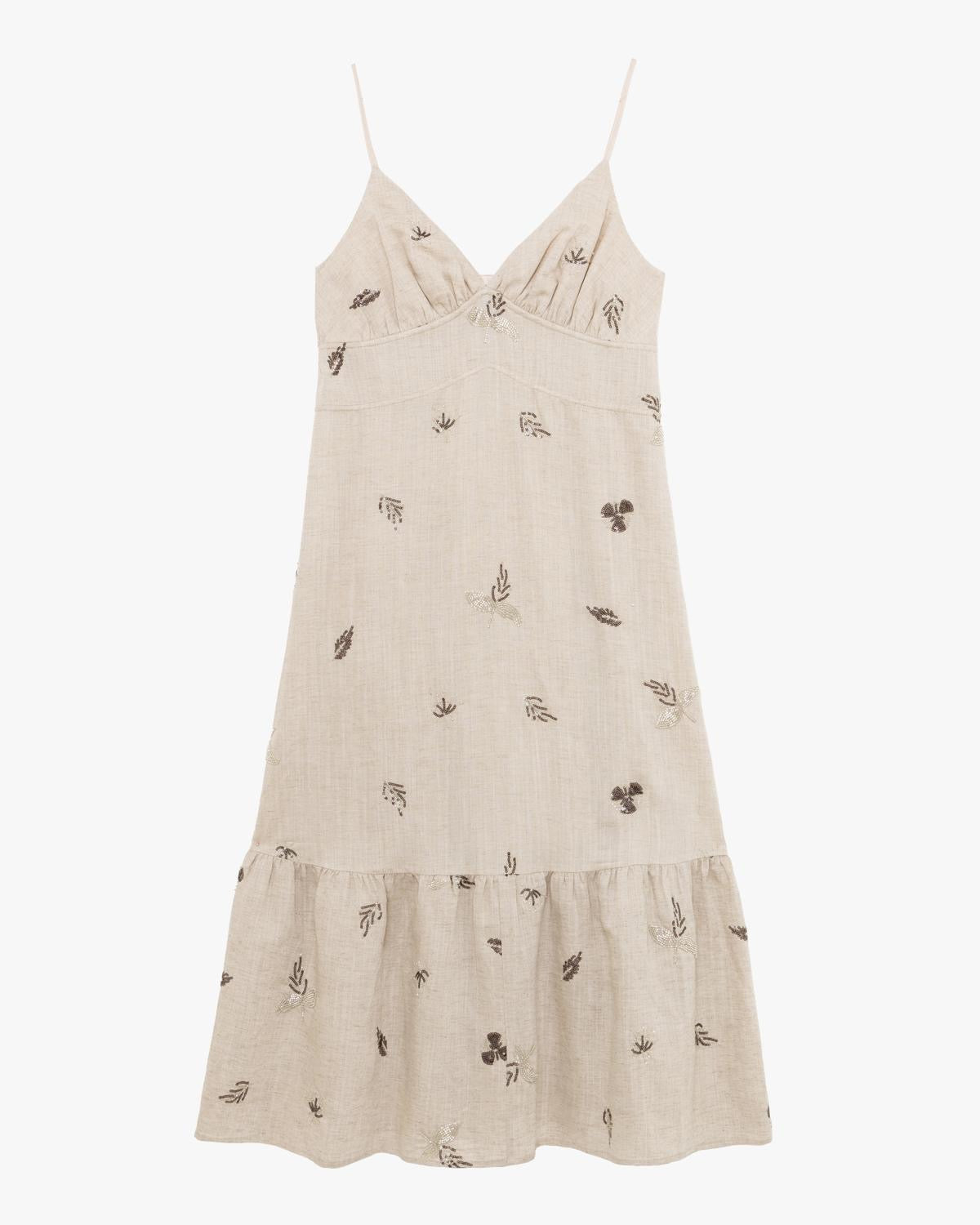 GL FOR HER ABITO  IN LINO  CON STRASS