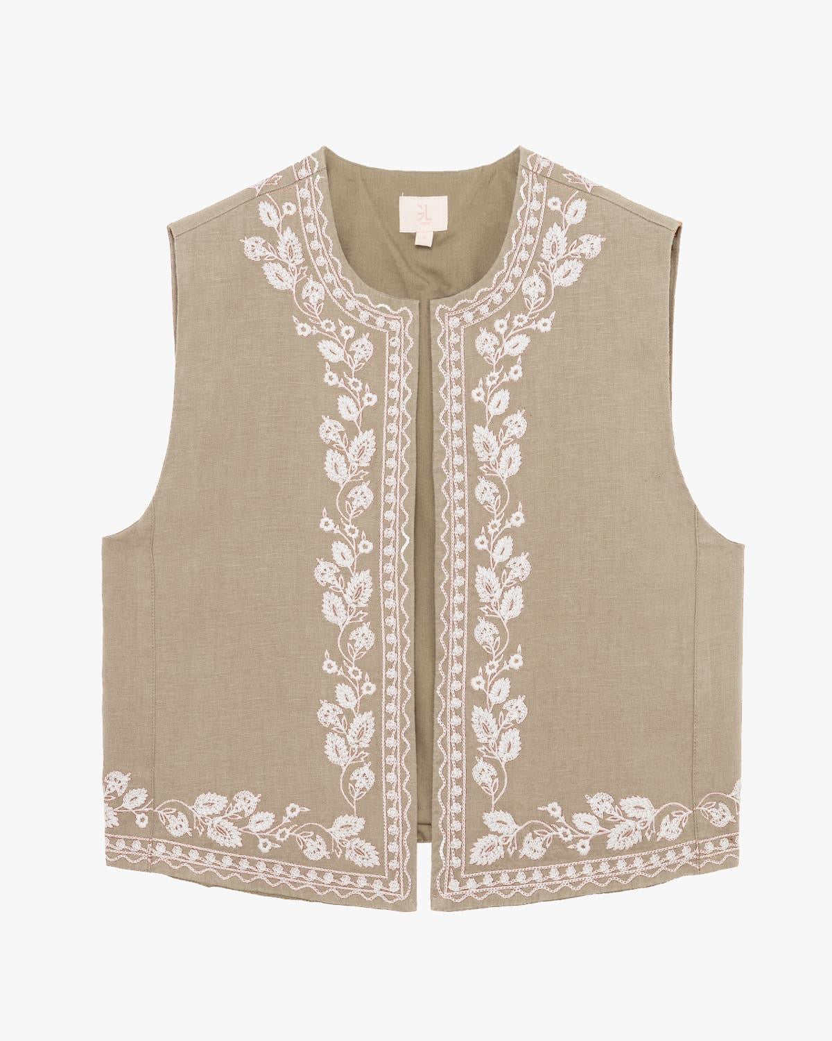 GL FOR HER GILET CON RICAMI