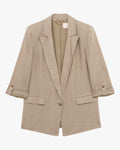 GL FOR HER BLAZER CON MANICA ABBOTTONATA IN LINO