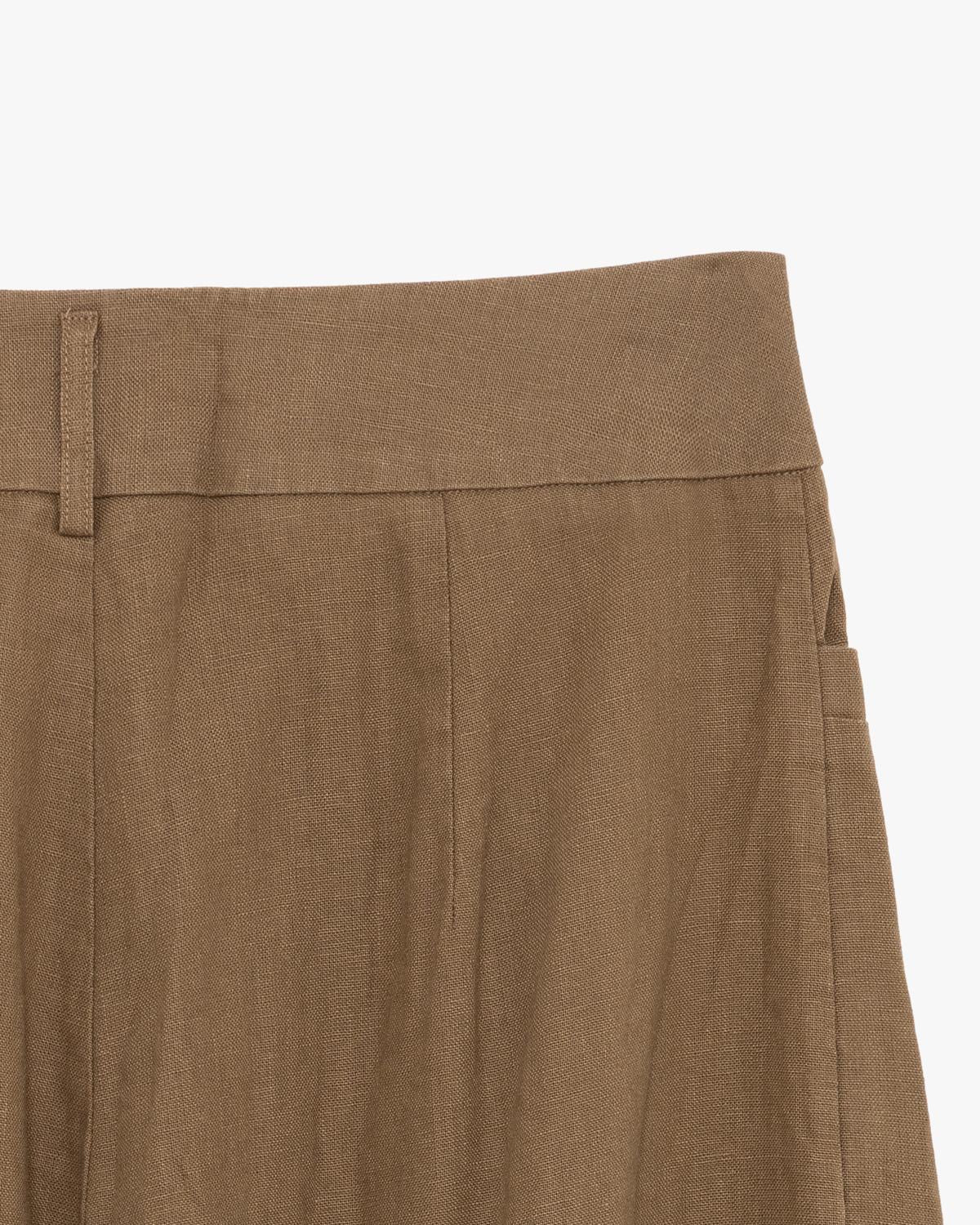 GL FOR HER PANTALONE WIDE LEG IN LINO