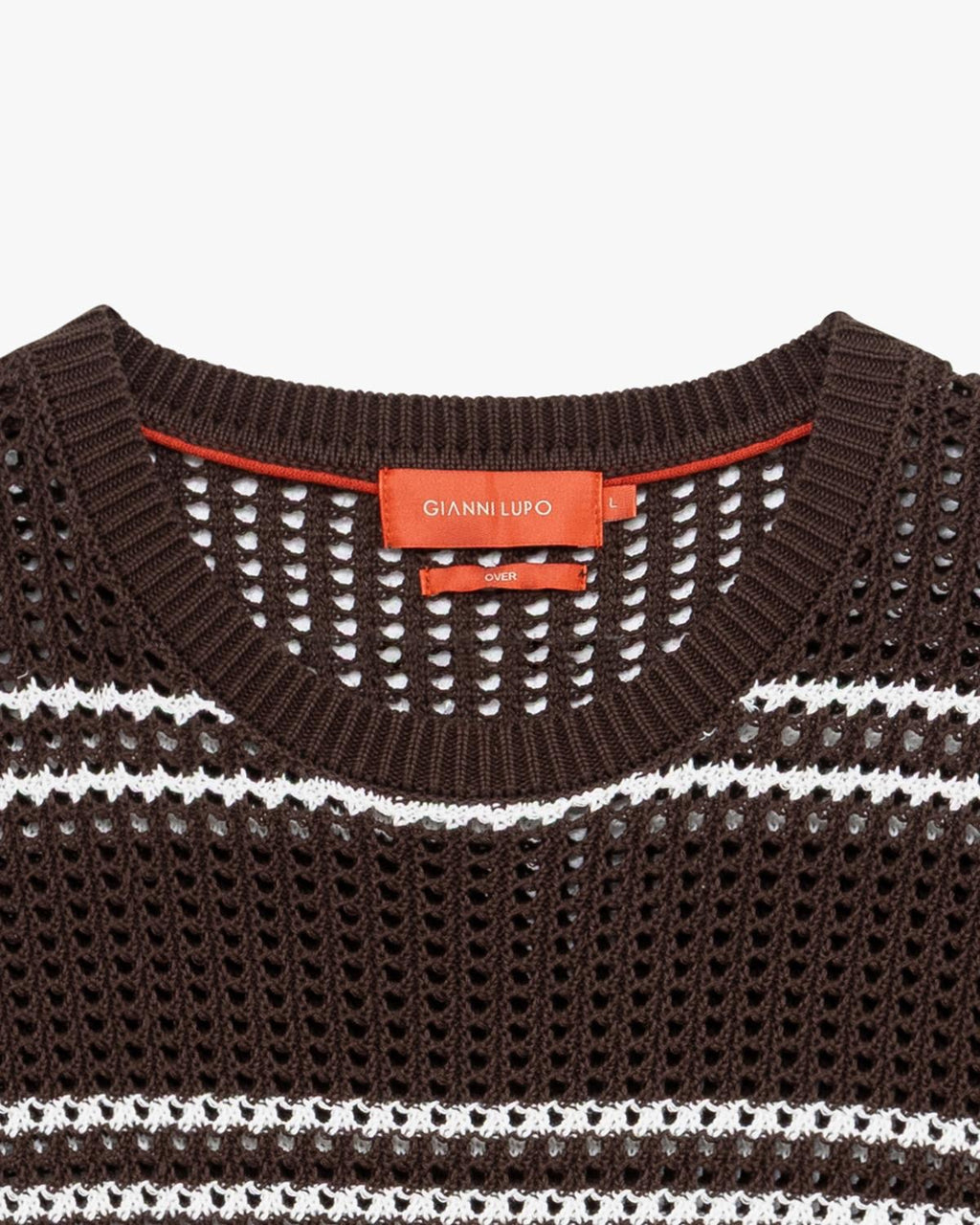 GIANNI LUPO T-SHIRT OVER CROCHET RIGATA