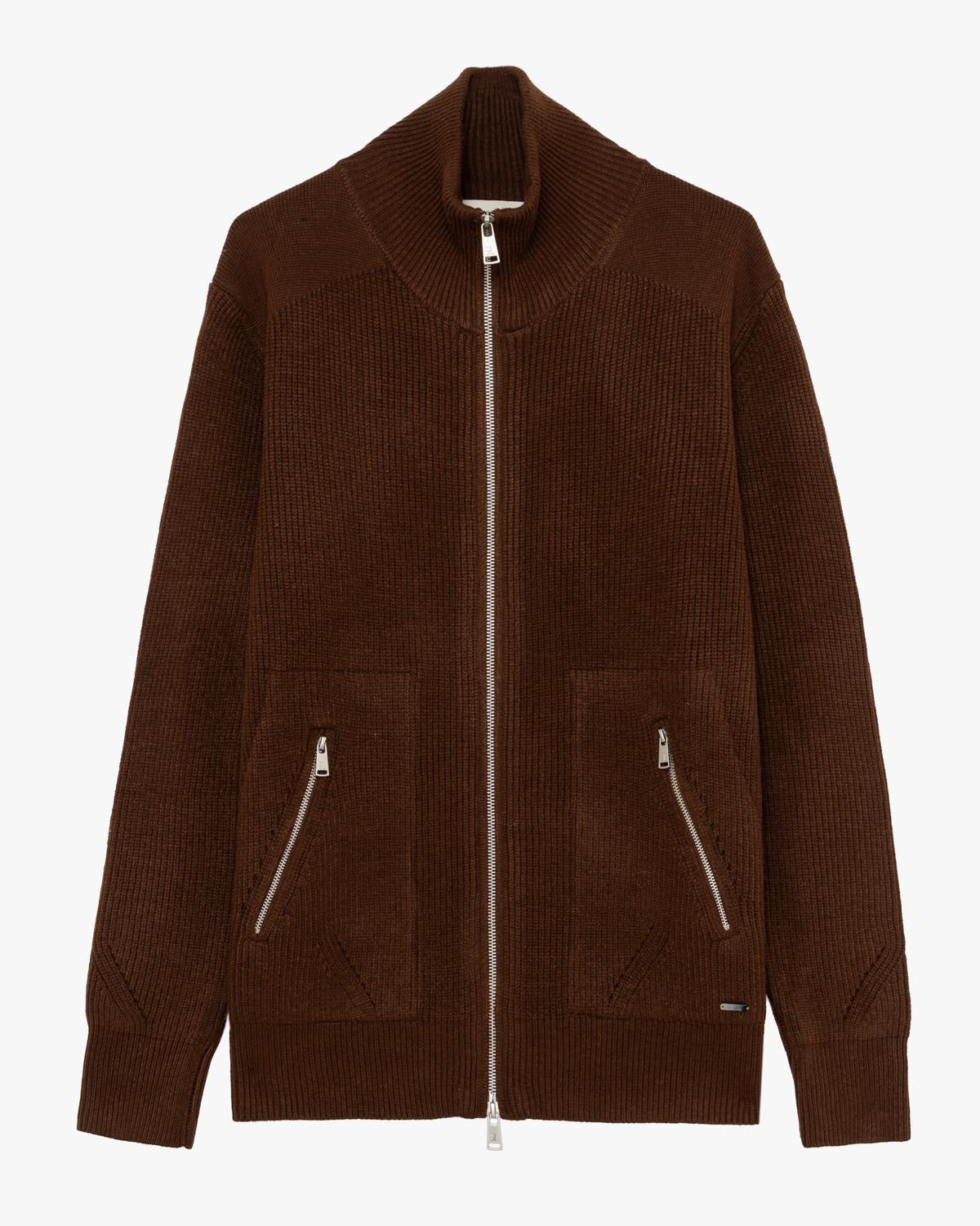 GIANNI LUPO CARDIGAN ZIP IN MAGLIA
