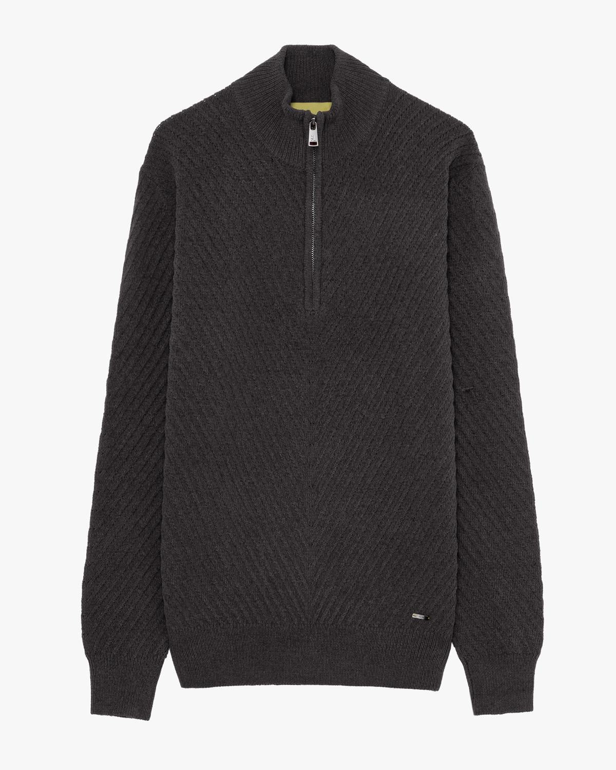 GIANNI LUPO HALF-ZIP A COSTE