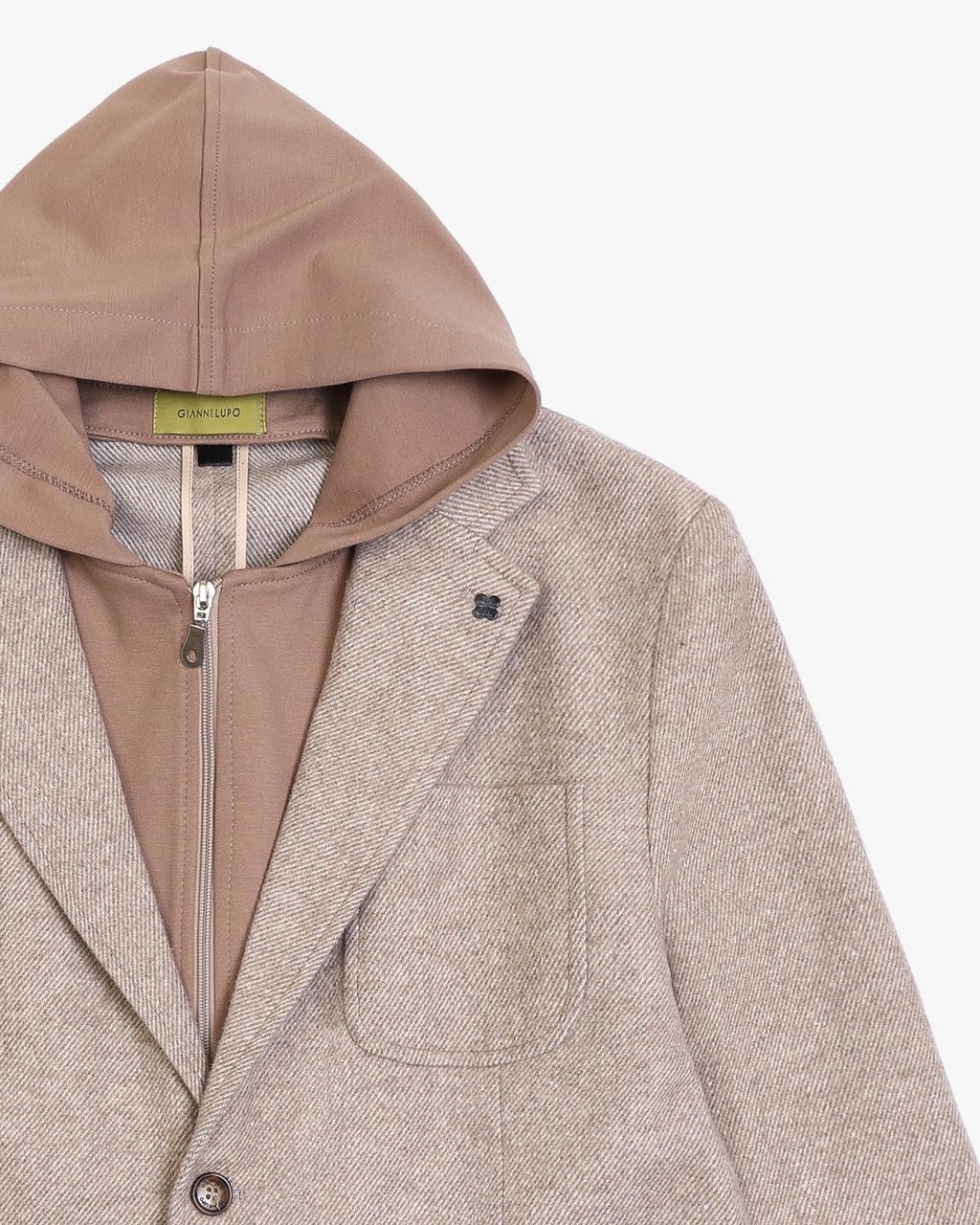 GIANNI LUPO GIACCA/CAPPOTTO HERRINGBONE