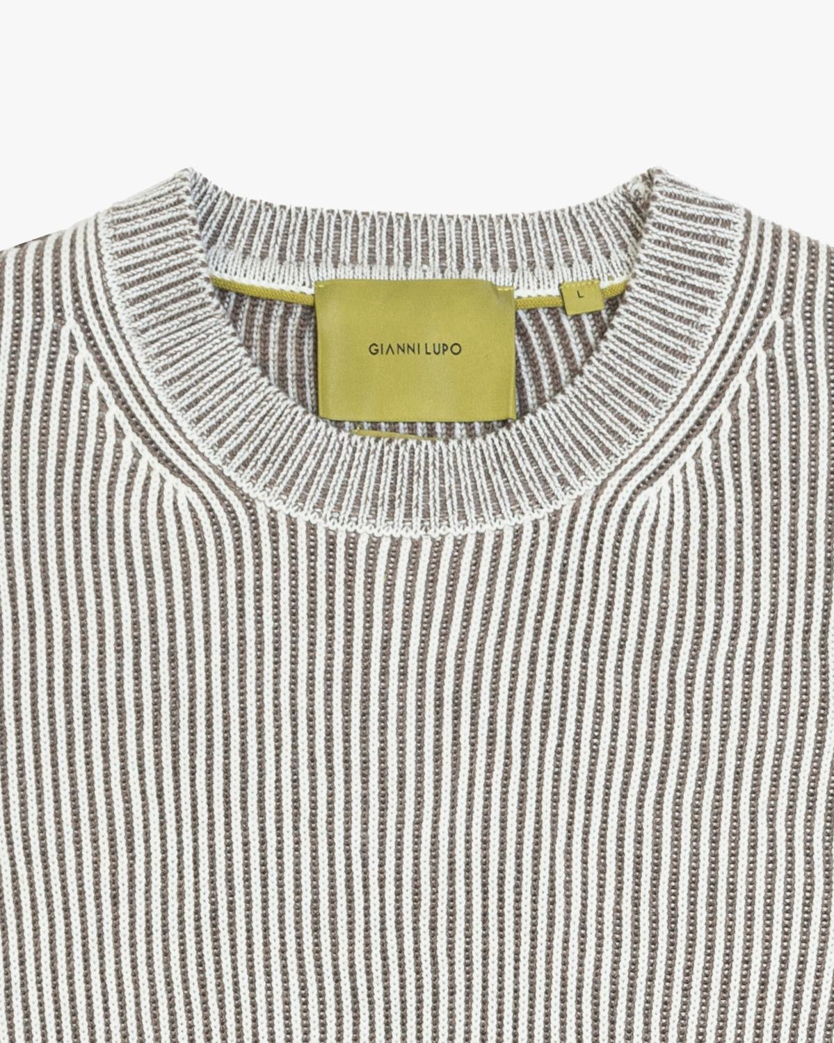 GIANNI LUPO MAGLIONCINO A COSTE LOGO SUL BRACCIO