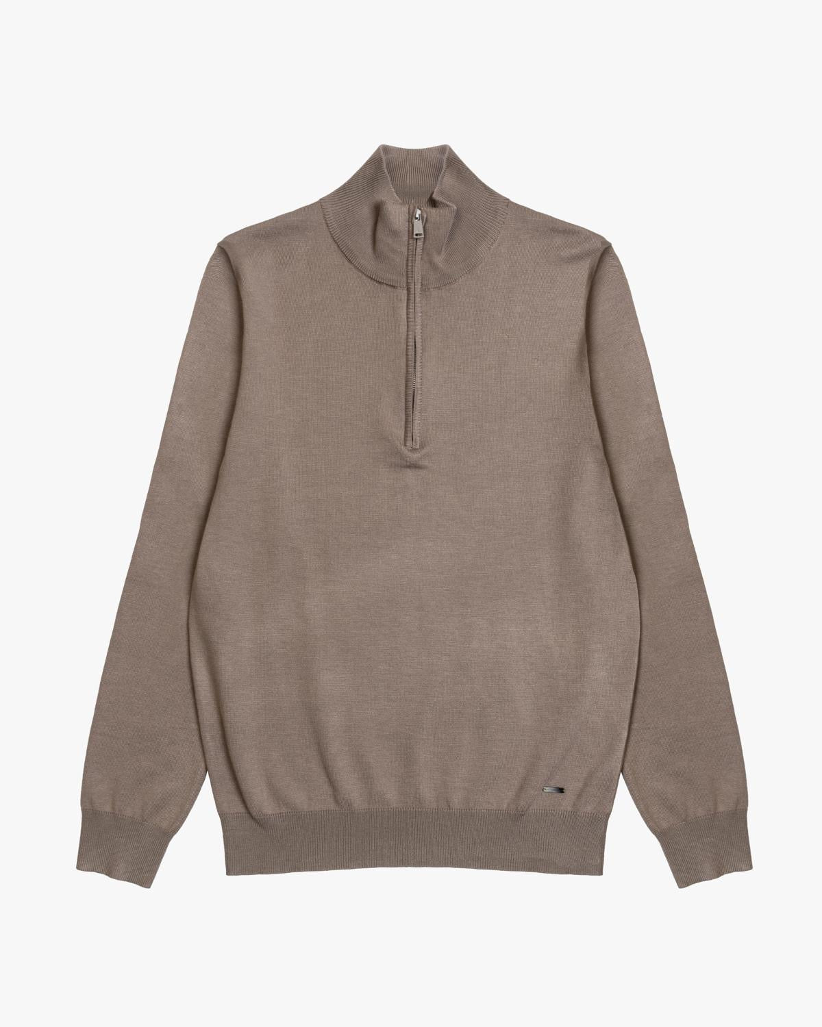 GIANNI LUPO MAGLIA HALF ZIP IN VISCOSA