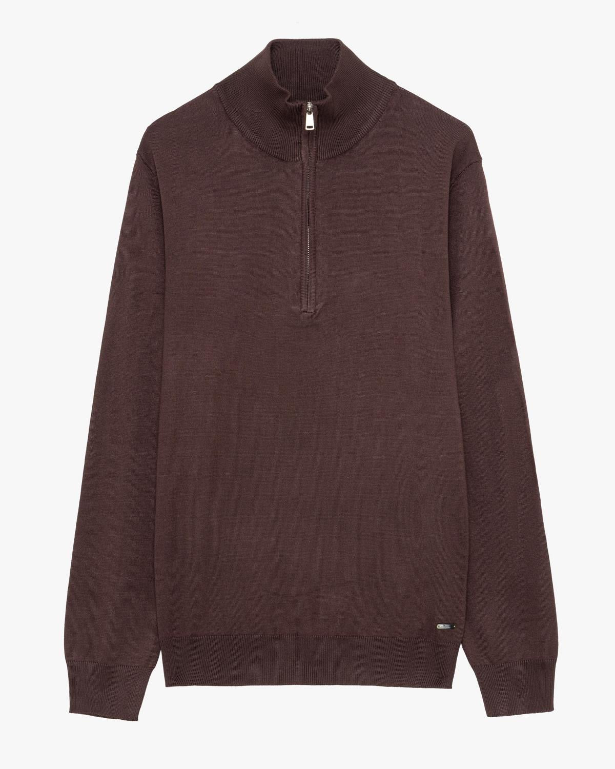 GIANNI LUPO MAGLIA HALF ZIP IN VISCOSA