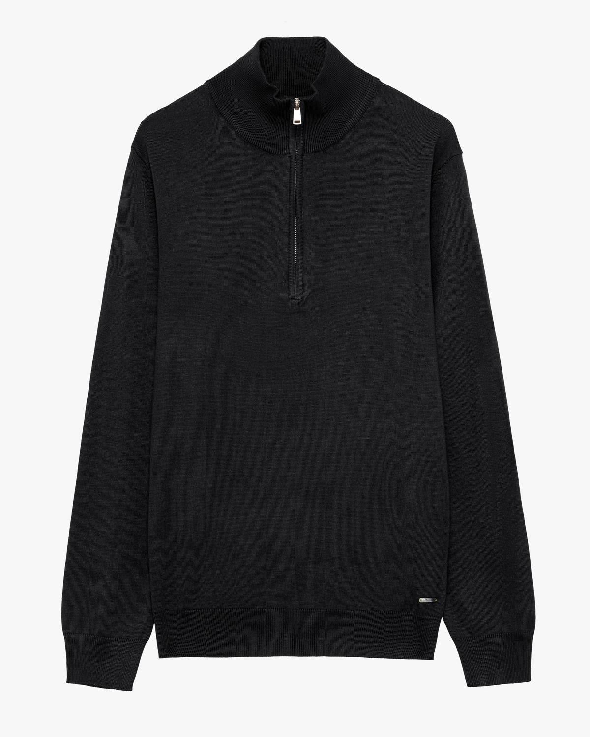 GIANNI LUPO MAGLIA HALF ZIP IN VISCOSA