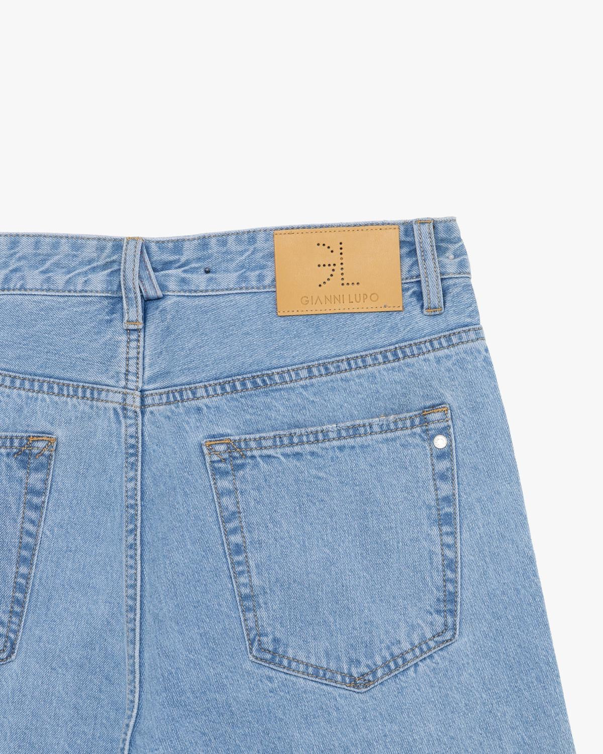 GIANNI LUPO JEANS DAD LAVAGGIO CHIARO