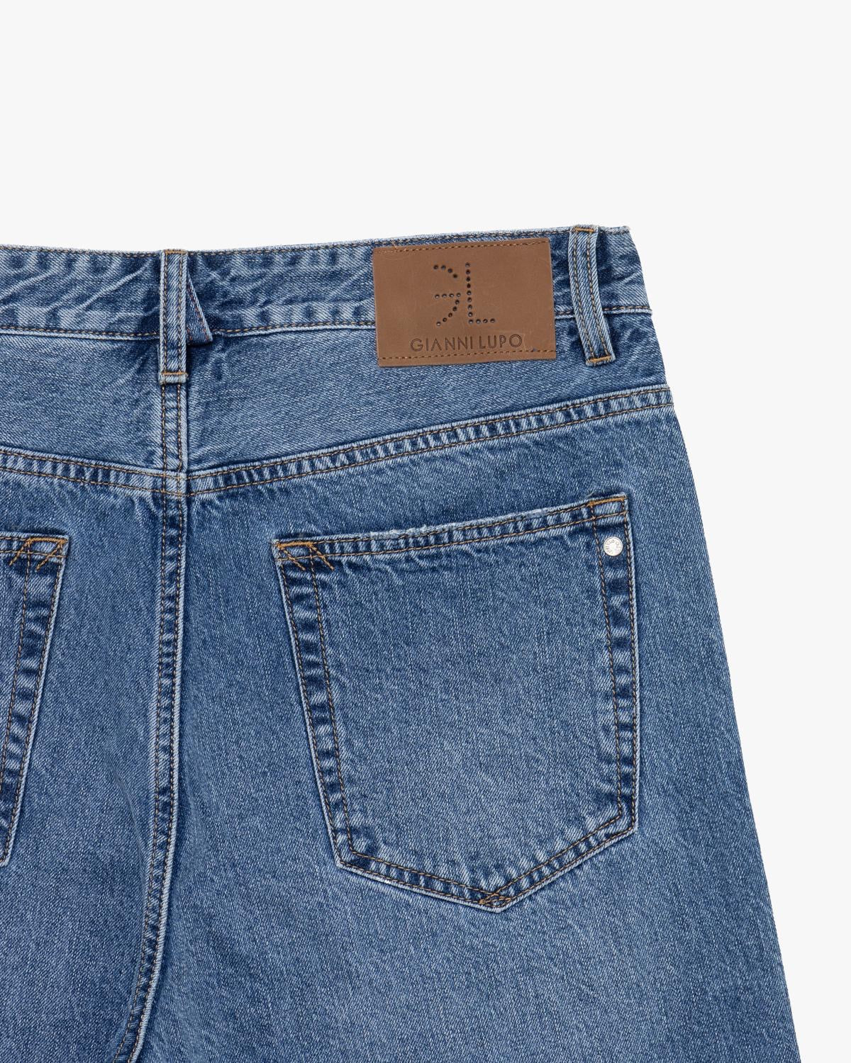 GIANNI LUPO JEANS DAD LAVAGGIO MEDIO