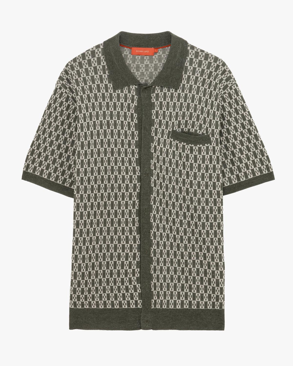 GIANNI LUPO CARDIGAN CON FANTASIA GEOMETRICA