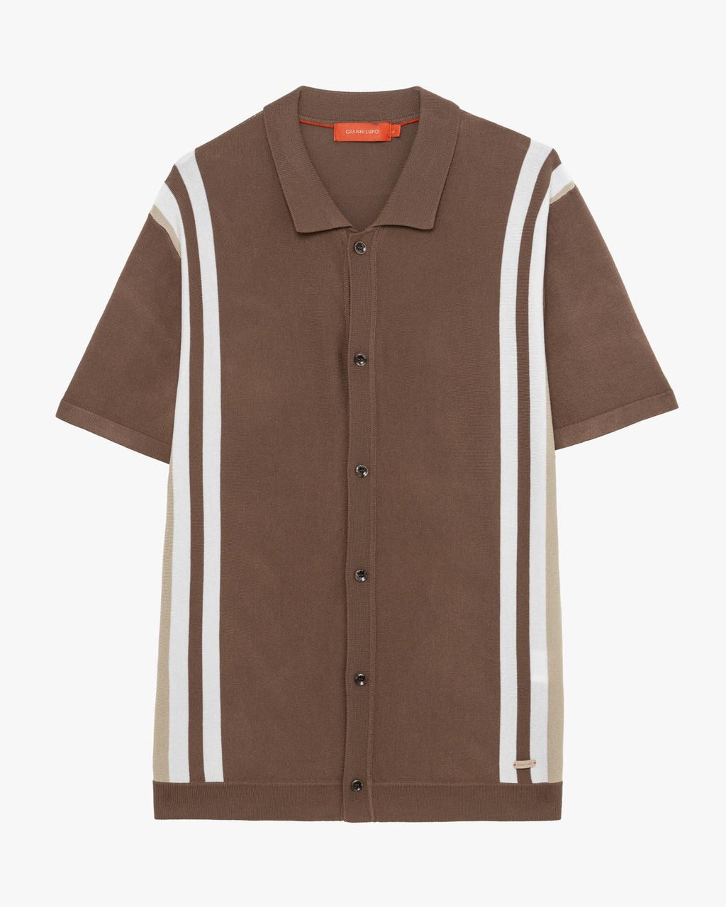 GIANNI LUPO CARDIGAN RIGATO BICOLORE