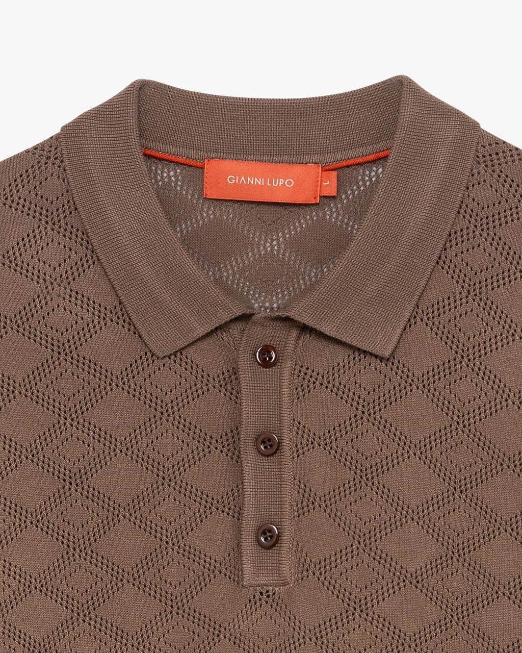 GIANNI LUPO POLO RICAMATA RHOMBUS