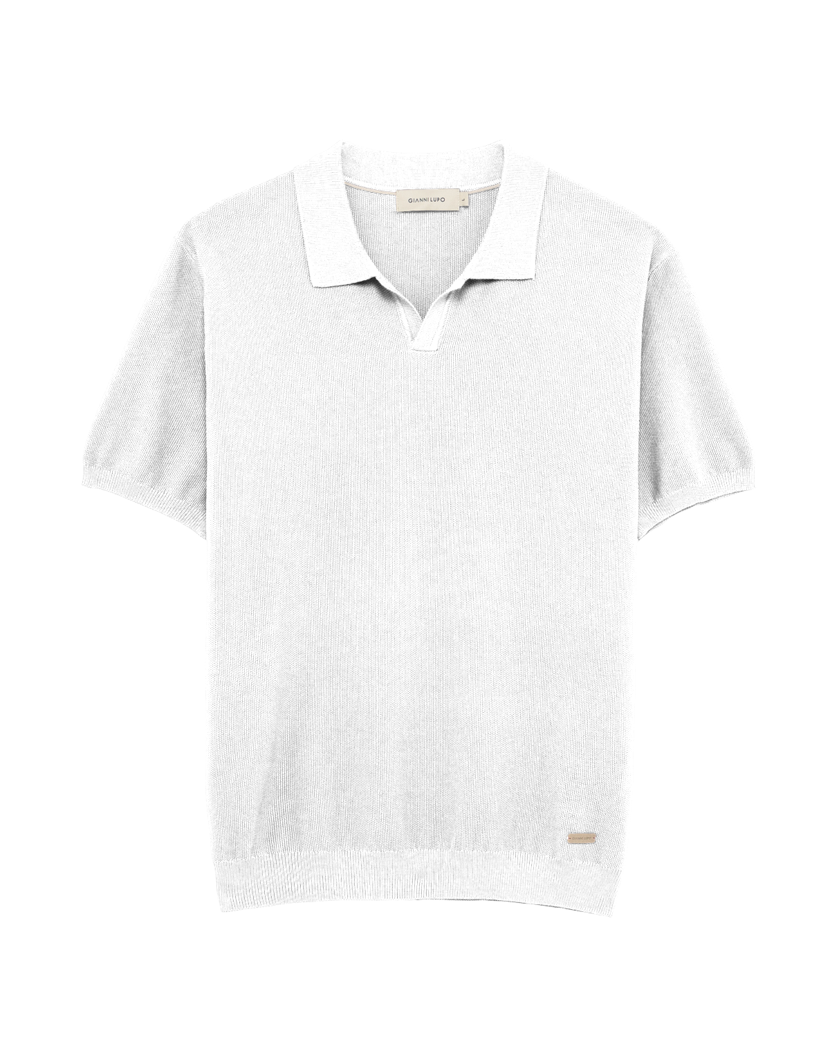 GIANNI LUPO POLO SENZA BOTTONI NIDO D'APE