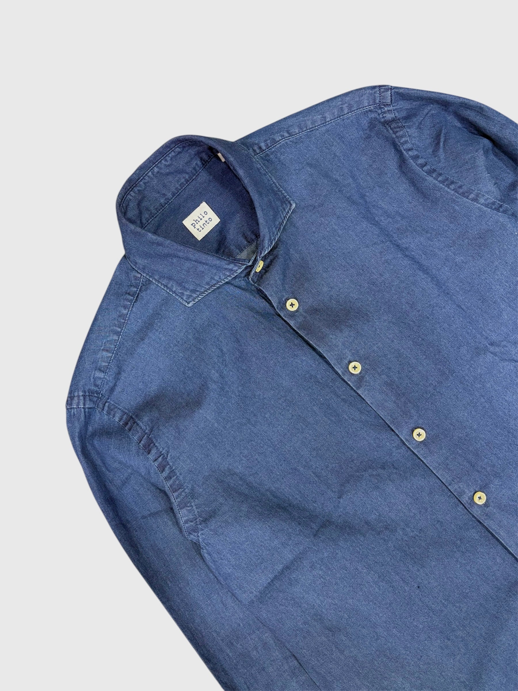 PHILOTINTO CAMICIA CHAMBRAY MOD. JEANS