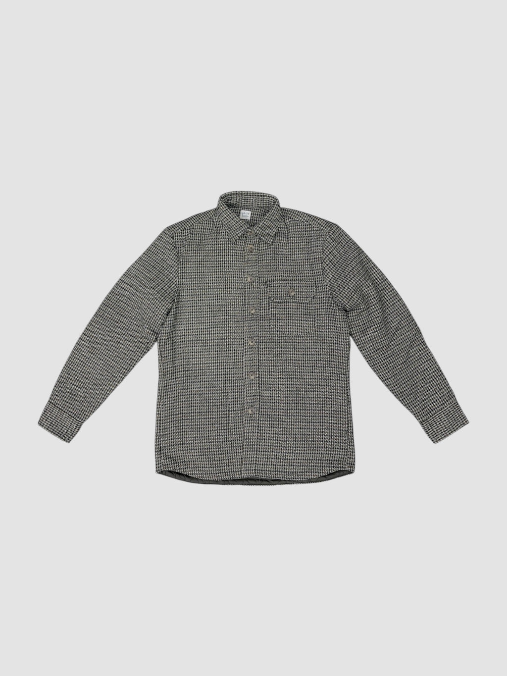 PHILOTINTO OVERSHIRT CON TASCONE IMBOTTITA PIED DE POULE